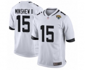 Men's Jacksonville Jaguars #15 Gardner Minshew II Game White Football Jersey