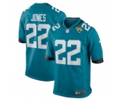 Men's Jacksonville Jaguars #22 Jarrian Jones Teal Team Game Nike Jerseys