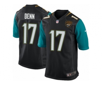 Men's Nike Jacksonville Jaguars #17 Arrelious Benn Game Black Alternate NFL Jersey