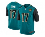 Men's Nike Jacksonville Jaguars #17 Arrelious Benn Game Teal Green Team Color NFL Jersey