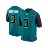 Men's Nike Jacksonville Jaguars #3 Brad Nortman Game Teal Green Team Color NFL Jersey