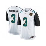 Men's Nike Jacksonville Jaguars #3 Brad Nortman Game White NFL Jersey