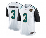 Men's Nike Jacksonville Jaguars #3 Brad Nortman Game White NFL Jersey