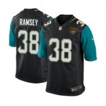 Men's Nike Jacksonville Jaguars #38 Jalen Ramsey Game Black Alternate NFL Jersey