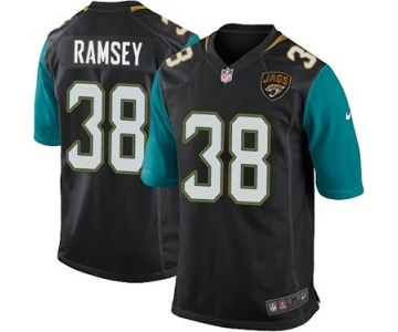 Men's Nike Jacksonville Jaguars #38 Jalen Ramsey Game Black Alternate NFL Jersey