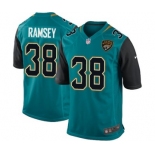 Men's Nike Jacksonville Jaguars #38 Jalen Ramsey Game Teal Green Team Color NFL Jersey