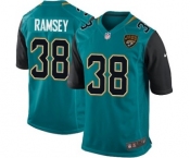 Men's Nike Jacksonville Jaguars #38 Jalen Ramsey Game Teal Green Team Color NFL Jersey