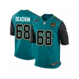 Men's Nike Jacksonville Jaguars #68 Kelvin Beachum Game Teal Green Team Color NFL Jersey