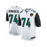 Men's Nike Jacksonville Jaguars #74 Mackenzy Bernadeau Game White NFL Jersey