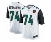 Men's Nike Jacksonville Jaguars #74 Mackenzy Bernadeau Game White NFL Jersey