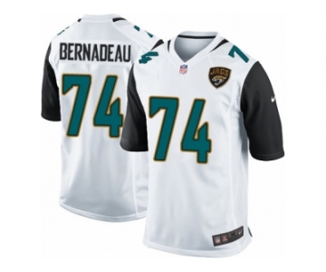 Men's Nike Jacksonville Jaguars #74 Mackenzy Bernadeau Game White NFL Jersey