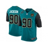 Men's Nike Jacksonville Jaguars #90 Malik Jackson Game Teal Green Team Color NFL Jersey