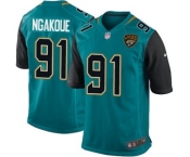 Men's Nike Jacksonville Jaguars #91 Yannick Ngakoue Game Teal Green Team Color NFL Jersey