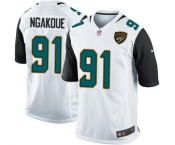 Men's Nike Jacksonville Jaguars #91 Yannick Ngakoue Game White NFL Jersey