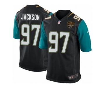 Men's Nike Jacksonville Jaguars #97 Malik Jackson Game Black Alternate NFL Jersey