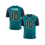 Men Nike Jacksonville Jaguars #10 Jaelen Strong Elite Teal Green Team Color NFL Jersey