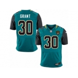 Men Nike Jacksonville Jaguars #30 Corey Grant Elite Teal Green Team Color NFL Jersey