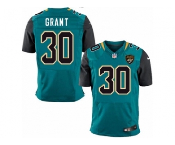 Men Nike Jacksonville Jaguars #30 Corey Grant Elite Teal Green Team Color NFL Jersey