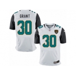 Men Nike Jacksonville Jaguars #30 Corey Grant Elite White NFL Jersey