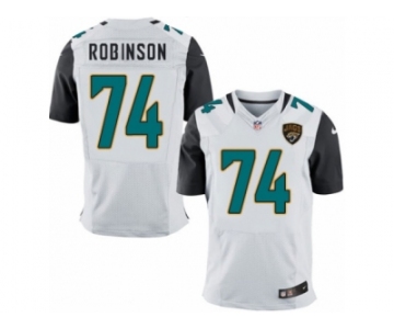 Men Nike Jacksonville Jaguars #74 Cam Robinson Elite White NFL Jersey