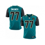 Men Nike Jacksonville Jaguars #77 Patrick Omameh Elite Teal Green Team Color NFL Jersey