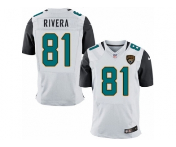 Men Nike Jacksonville Jaguars #81 Mychal Rivera Elite White NFL Jersey