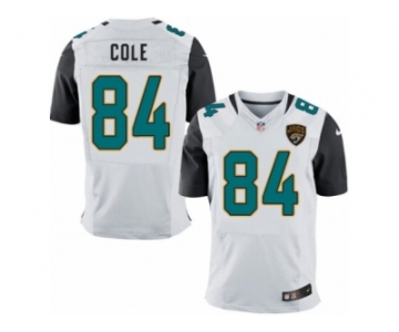 Men Nike Jacksonville Jaguars #84 Keelan Cole Elite White NFL Jersey