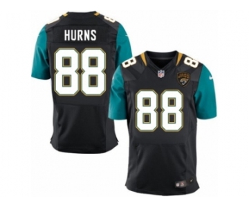 Men Nike Jacksonville Jaguars #88 Allen Hurns Elite Black Alternate NFL Jersey