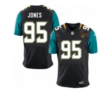 Men Nike Jacksonville Jaguars #95 Abry Jones Elite Black Alternate NFL Jersey