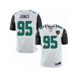 Men Nike Jacksonville Jaguars #95 Abry Jones Elite White NFL Jersey