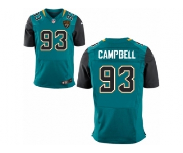 Men's Jacksonville Jaguars #93 Calais Campbell Nike Green Elite Jersey