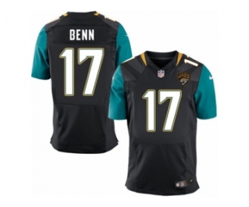 Men's Nike Jacksonville Jaguars #17 Arrelious Benn Elite Black Alternate NFL Jersey