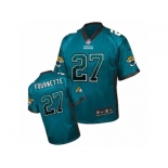 Men's Nike Jacksonville Jaguars #27 Leonard Fournette Elite Teal Green Drift Fashion NFL Jersey