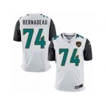 Men's Nike Jacksonville Jaguars #74 Mackenzy Bernadeau Elite White NFL Jersey