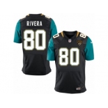 Men's Nike Jacksonville Jaguars #80 Mychal Rivera Elite Black Alternate NFL Jersey