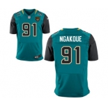 Men's Nike Jacksonville Jaguars #91 YAnnick Ngakoue Elite Teal Green Team Color NFL Jersey