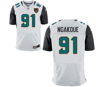 Men's Nike Jacksonville Jaguars #91 YAnnick Ngakoue Elite White NFL Jersey