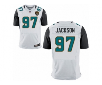 Men's Nike Jacksonville Jaguars #97 Malik Jackson Elite White NFL Jersey