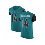 Nike Jacksonville Jaguars #14 Justin Blackmon Teal Green Team Color Men Stitched NFL Vapor Untouchable Elite Jersey