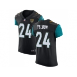 Nike Jacksonville Jaguars #24 T.J. Yeldon Black Alternate Men Stitched NFL Vapor Untouchable Elite Jersey