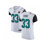 Nike Jacksonville Jaguars #33 Chris Ivory White Men Stitched NFL Vapor Untouchable Elite Jersey