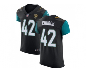 Nike Jacksonville Jaguars #42 Barry Church Black Alternate Men Stitched NFL Vapor Untouchable Elite Jersey