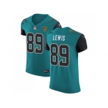 Nike Jacksonville Jaguars #89 Marcedes Lewis Teal Green Team Color Men Stitched NFL Vapor Untouchable Elite Jersey