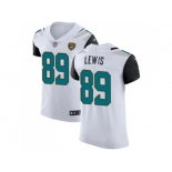 Nike Jacksonville Jaguars #89 Marcedes Lewis White Men Stitched NFL Vapor Untouchable Elite Jersey