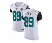 Nike Jacksonville Jaguars #89 Marcedes Lewis White Men Stitched NFL Vapor Untouchable Elite Jersey