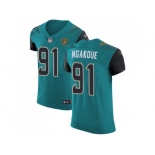 Nike Jacksonville Jaguars #91 Yannick Ngakoue Teal Green Team Color Men Stitched NFL Vapor Untouchable Elite Jersey