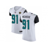 Nike Jacksonville Jaguars #91 Yannick Ngakoue White Men Stitched NFL Vapor Untouchable Elite Jersey