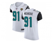 Nike Jacksonville Jaguars #91 Yannick Ngakoue White Men Stitched NFL Vapor Untouchable Elite Jersey