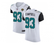 Nike Jacksonville Jaguars #93 Calais Campbell White Men Stitched NFL Vapor Untouchable Elite Jersey