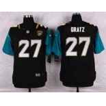 nike nfl jerseys jacksonville jaguars #27 gratz black[Elite][gratz]